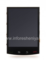 Perakitan layar asli untuk BlackBerry 9520 / Storm2 9550, hitam