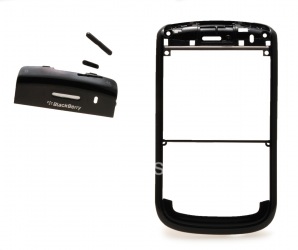 Ободок цветной с верхней частью и U-cover для BlackBerry 9630 Tour, Черный