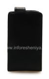 Photo 1 — Leather Case with vertically opens the lid and removes belt clip for BlackBerry 9630/9650 Tour, The black