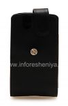 Photo 4 — Leather Case with vertically opens the lid and removes belt clip for BlackBerry 9630/9650 Tour, The black