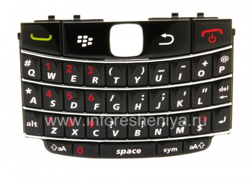 Галерея фотографий товара Оригинальная английская клавиатура для BlackBerry 9630/ 9650 Tour, Черный