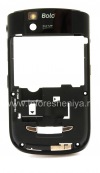 Photo 1 — Bagian tengah tubuh asli dengan semua elemen untuk BlackBerry 9630 / 9650 Tour, hitam