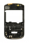 Photo 2 — Bagian tengah tubuh asli dengan semua elemen tanpa kamera lubang BlackBerry 9630 / 9650 Tour, hitam