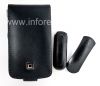 Photo 3 — Case Signature en cuir avec couvercle d'ouverture verticale Executive Case Cellet pour BlackBerry 9630/9650 Tour, Noir / brun