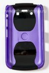 Photo 2 — Kasus Plastik "Chrome" untuk BlackBerry 9700 / 9780 Bold, Purple / Black