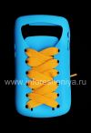 Фотография 1 — Силиконовый чехол со шнуровкой для BlackBerry 9700/9780 Bold, Голубой