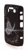 Photo 3 — Plastic bag-cap with laser engraved for BlackBerry 9700/9780 Bold, Brown Butterfly