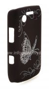 Photo 4 — Plastic bag-cap with laser engraved for BlackBerry 9700/9780 Bold, Brown Butterfly