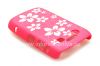 Photo 5 — Plastic bag-cap with laser engraved for BlackBerry 9700/9780 Bold, Pink, large flowers