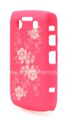 Photo 3 — Plastic bag-cap with laser engraved for BlackBerry 9700/9780 Bold, Pink, small flowers