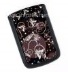 Photo 1 — Exclusive Back Cover for BlackBerry 9700/9780 Bold, A series of "Floral patterns," Black / White Sparkling
