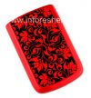 Photo 1 — Exclusive Back Cover for BlackBerry 9700/9780 Bold, Series "Flower pattern" Red