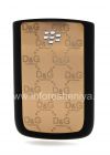Фотография 1 — Эксклюзивная задняя крышка для BlackBerry 9700/9780 Bold, Металл/ пластик, Бронзовый "D&G"