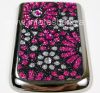 Photo 5 — BlackBerry 9700 / 9780 Bold জন্য এক্সক্লুসিভ পিছনে, sequins এবং হীরা, ফুল দিয়ে