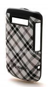 Photo 3 — Firma Kunststoffabdeckung mit Gewebeeinlage Speck Einbauschale für Blackberry 9700/9780 Bold, Schwarz / Weiß