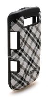 Photo 4 — कपड़े के साथ फर्म प्लास्टिक कवर ब्लैकबेरी 9700/9780 Bold के लिए फिट केस डालने Speck, काला / सफेद