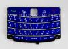 Photo 4 — Farben-Fall für Blackberry 9700/9780 Bold, Blaue glänzende Abdeckung, "Leder"