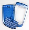 Фотография 1 — Цветной корпус для BlackBerry 9700/9780 Bold, Серо-голубой Искристый, Крышка "Кожа"