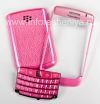 Фотография 1 — Цветной корпус для BlackBerry 9700/9780 Bold, Розовый Искристый, Крышка "Кожа"