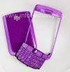 Photo 1 — Color del caso para BlackBerry 9700/9780 Bold, Cubierta brillante púrpura, "cuero"