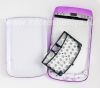 Фотография 2 — Цветной корпус для BlackBerry 9700/9780 Bold, Фиолетовый Глянцевый, Крышка "Кожа"