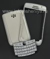 Photo 1 — Colour iKhabhinethi for BlackBerry 9700 / 9780 Bold, Pearl White ekhazimulayo, cover "isikhumba"
