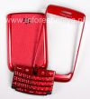 Photo 1 — Case de couleur pour BlackBerry 9700/9780 Bold, Couverture en papier glacé Rouge, "cuir"