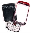 Photo 2 — Color Case for BlackBerry 9700/9780 Bold, Red glossy cover, "leather"