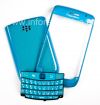 Photo 1 — Color Case for BlackBerry 9700/9780 Bold, Turquoise glossy cover, "leather"
