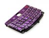 Фотография 13 — Эксклюзивный цветной корпус для BlackBerry 9700/9780 Bold, Фиолетовый искристый, крышка “кожа”