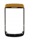 Photo 8 — Caso del color exclusiva para BlackBerry 9700/9780 Bold, Oro / Negro portada "piel" brillante