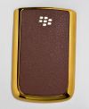 Фотография 2 — Эксклюзивный цветной корпус для BlackBerry 9700/9780 Bold, Золотой/Кофейный глянцевый, крышка “кожа”
