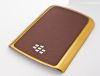 Фотография 4 — Эксклюзивный цветной корпус для BlackBerry 9700/9780 Bold, Золотой/Кофейный глянцевый, крышка “кожа”