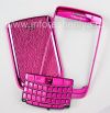 Фотография 1 — Эксклюзивный цветной корпус для BlackBerry 9700/9780 Bold, Розовый глянцевый, крышка “кожа”