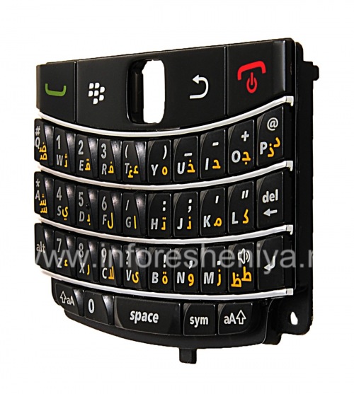 Photogallery for Ikhibhodi yoqobo BlackBerry 9700 / 9780 Bold (ezinye izilimi), Mnyama, isi-Arabhu, isiHeberu product