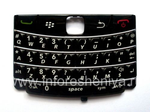 Photogallery for The original English keyboard for BlackBerry 9700/9780 Bold, Black with light stripes product