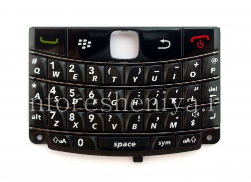 Photogallery for The original English keyboard for BlackBerry 9700/9780 Bold, Black with dark stripes product