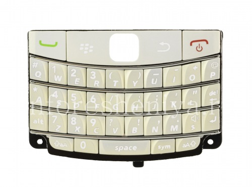 Photogallery for The original English keyboard for BlackBerry 9700/9780 Bold, Pearl White product