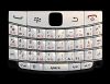 Photo 1 — Teclado ruso BlackBerry 9700/9780 Bold (copia), Madre blanca de Pearl (Pearl White) con las letras rojas