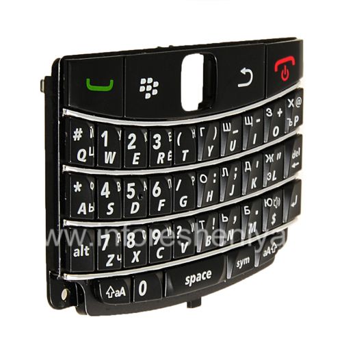 Photogallery for Keyboard Rusia BlackBerry 9700 / 9780 Bold (ukiran), Hitam dengan garis-garis cahaya product