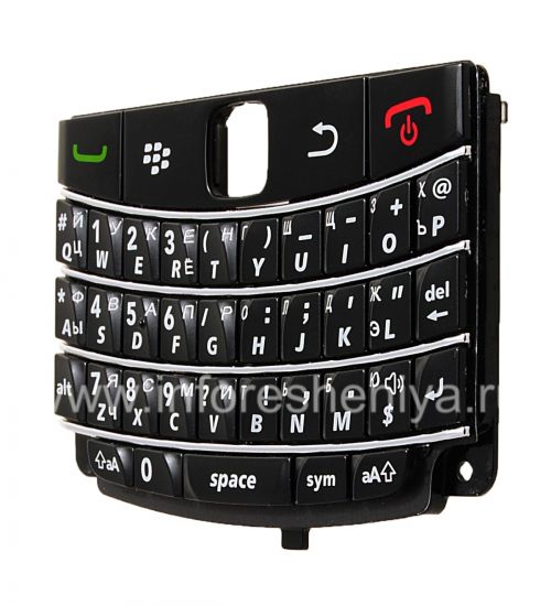 Photogallery for Keyboard Rusia BlackBerry 9700 / 9780 Bold (ukiran), Hitam dengan garis-garis cahaya product