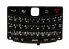Photo 1 — clavier russe BlackBerry 9700/9780 Bold (gravure), Noir avec des bandes sombres