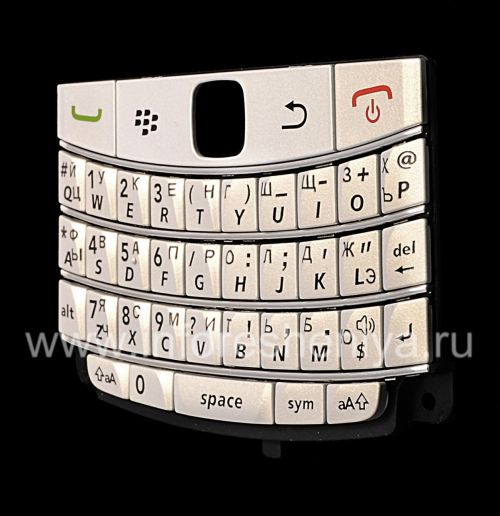 Photogallery for Keyboard Rusia BlackBerry 9700 / 9780 Bold (ukiran), Putih (Pearl White) product