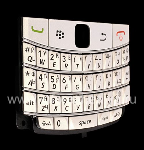 Photogallery for Keyboard Rusia BlackBerry 9700 / 9780 Bold (ukiran), Putih (Pearl White) product