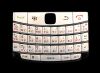 Photo 1 — White Russian Tastatur mit dunklen Streifen Blackberry 9700/9780 Bold, Weiß (Perlen-Weiß)