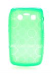 Photo 1 — Etui en silicone emballé avec motif "Anneaux" pour BlackBerry 9700/9780 Bold, Couleur verte