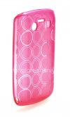 Photo 3 — Silicone Case igcwele iphethini "Izindandatho" ngoba BlackBerry 9700 / 9780 Bold, pink