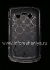 Photo 2 — Silikon-Hülle mit Muster "Ringe" gepackt für Blackberry 9700/9780 Bold, weiß
