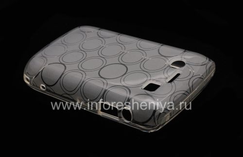 Галерея фотографий товара Силиконовый чехол уплотненный с рисунком "Кольца" для BlackBerry 9700/9780 Bold, Белый