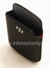 Photo 3 — Original-Leder-Kasten-Tasche mit Metall-Logo Leather Pocket für Blackberry 9700/9780 Bold, Black (Schwarz)